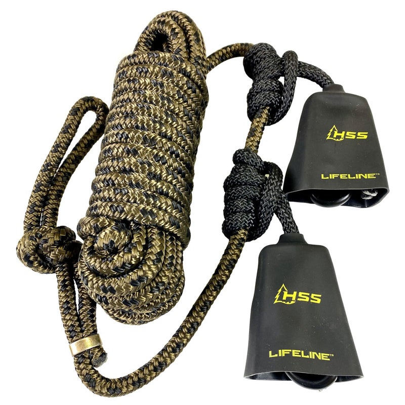 Hunter Safety System Non-Reflective Lifeline for Tree-Stand Hunting Safety Harness, Single